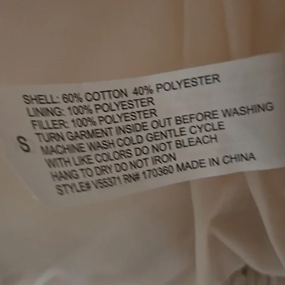 ONLY Floral Cream Puffer Corduroy Vest - Picture 4 of 7